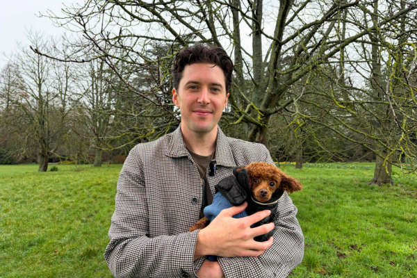Lachie Scarsbrook with Peach