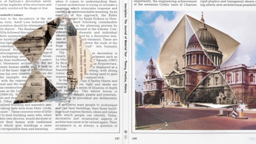 Collage with classical architecture